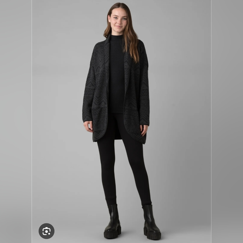 Prana Sevie Cardigan Black And Grey Size S